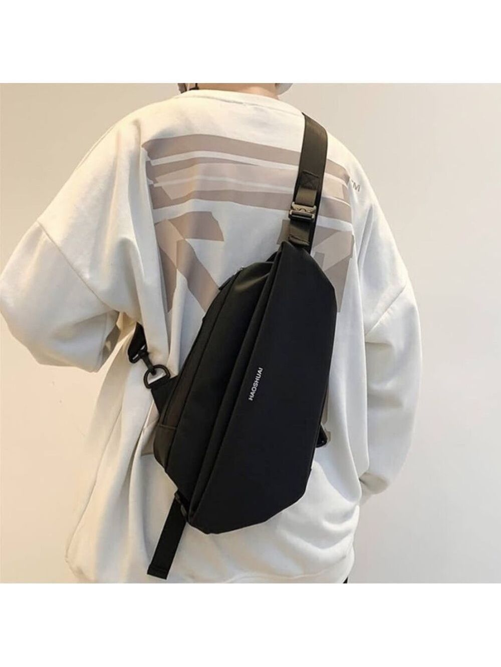 HAOSHUAI MEN’S CHEST BAG NYLON